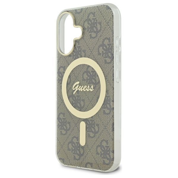 Citas preces Guess IML 4G MagSafe Case for iPhone 16 - Brown