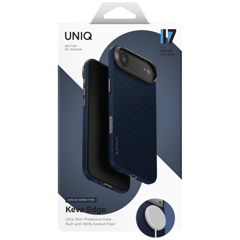Citas preces UNIQ Uniq Keva EDGE Magclick Charging Case for iPhone Air - Blue