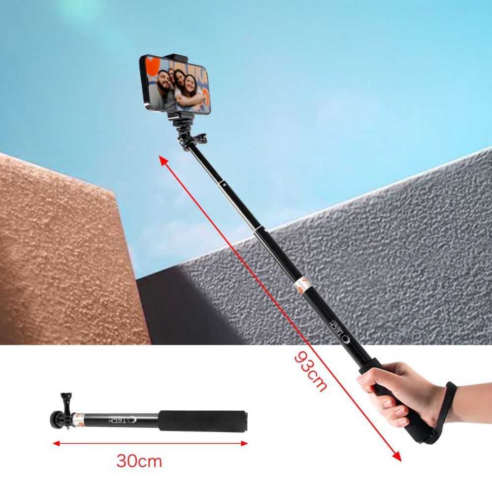 Citas preces Tech-Protect Tech-Protect GA100 Monopad & Selfie Stick for GoPro / DJI - Black