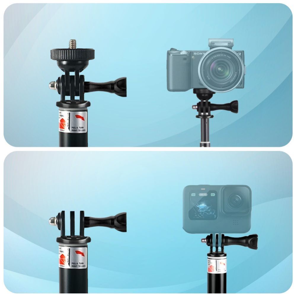 Citas preces Tech-Protect Tech-Protect GA100 Monopad & Selfie Stick for GoPro / DJI - Black