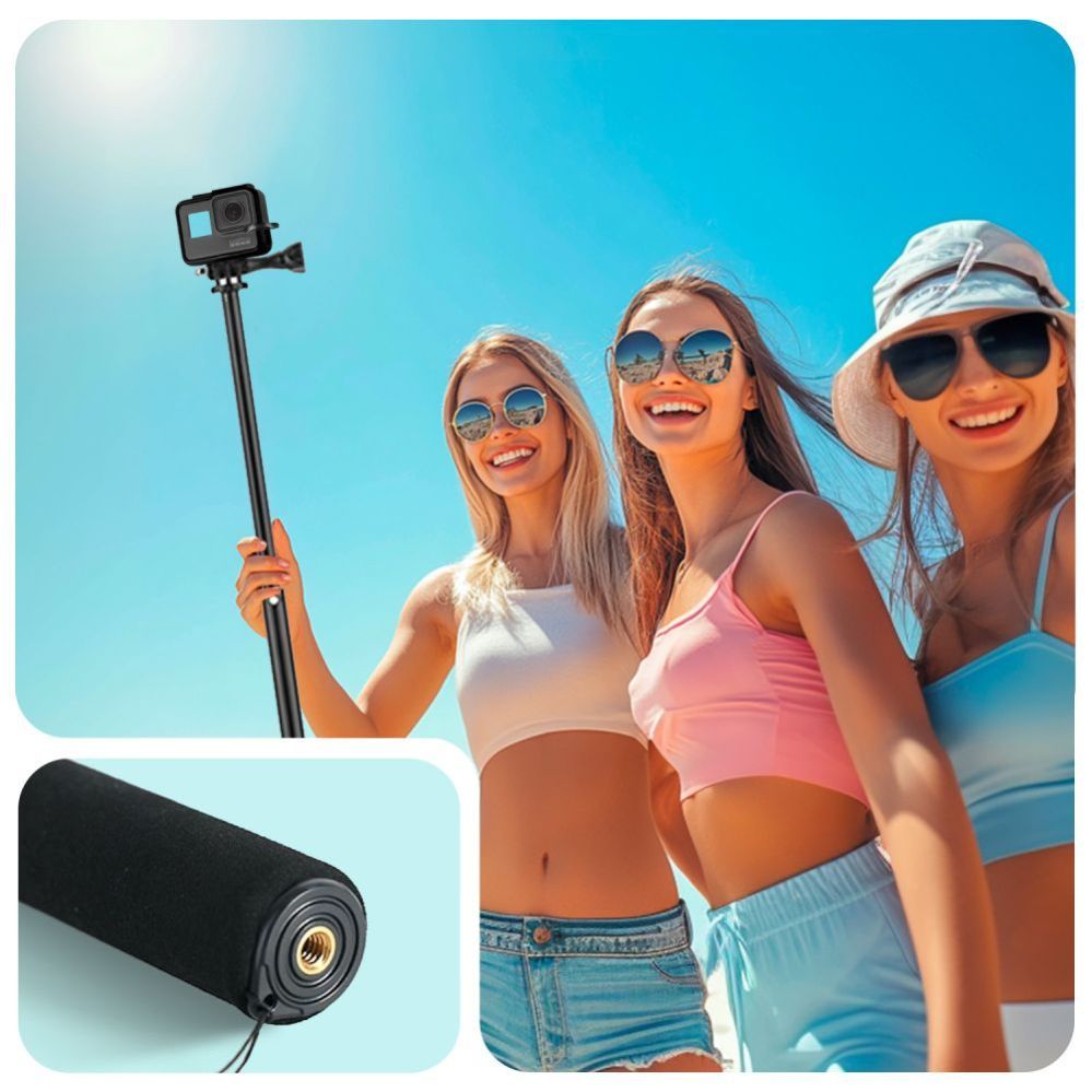 Citas preces Tech-Protect Tech-Protect GA100 Monopad & Selfie Stick for GoPro / DJI - Black