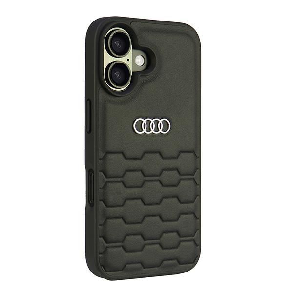 Muud kaubad Audi Audi Synthetic Leather iPhone 16 6.1" black/black hardcase AU-TPUPCIP16-GT/D2-BK