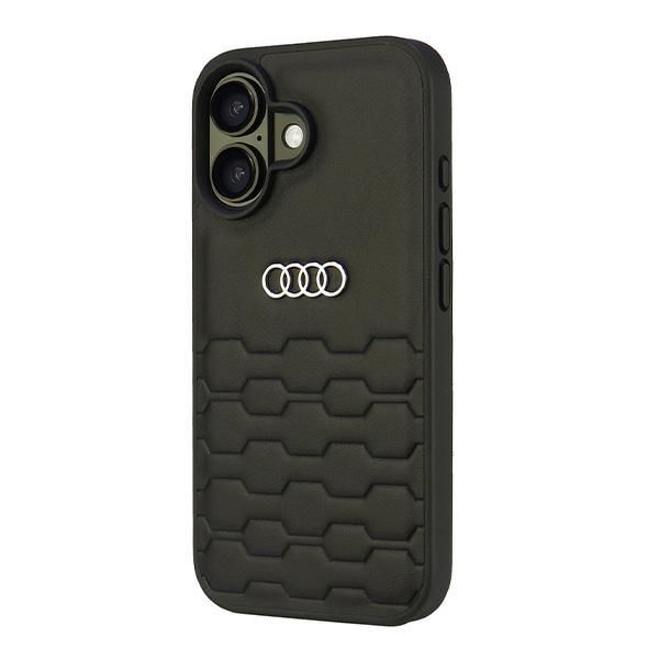 Muud kaubad Audi Audi Synthetic Leather iPhone 16 6.1" black/black hardcase AU-TPUPCIP16-GT/D2-BK