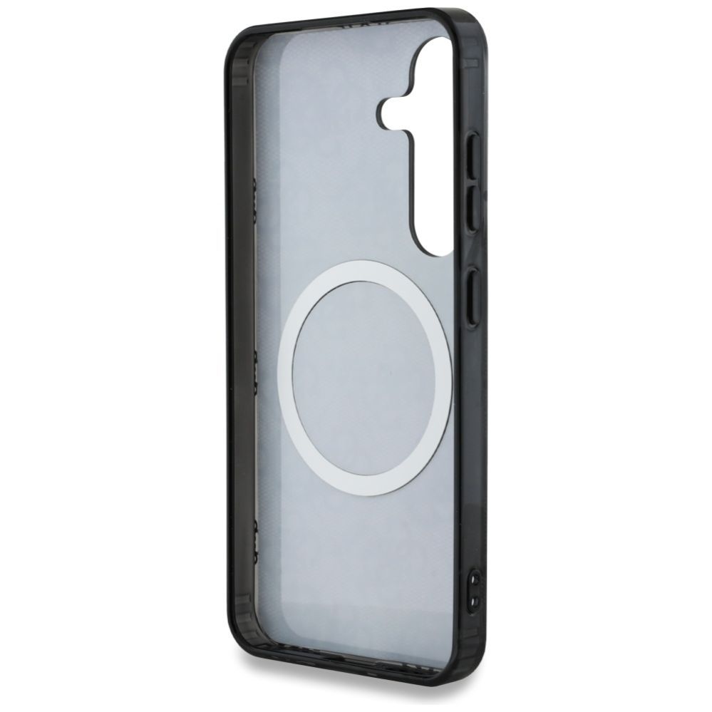 Muud kaubad Guess Guess 4G Background Gold Electroplated Peony Pattern MagSafe case for Samsung Galaxy S25 black