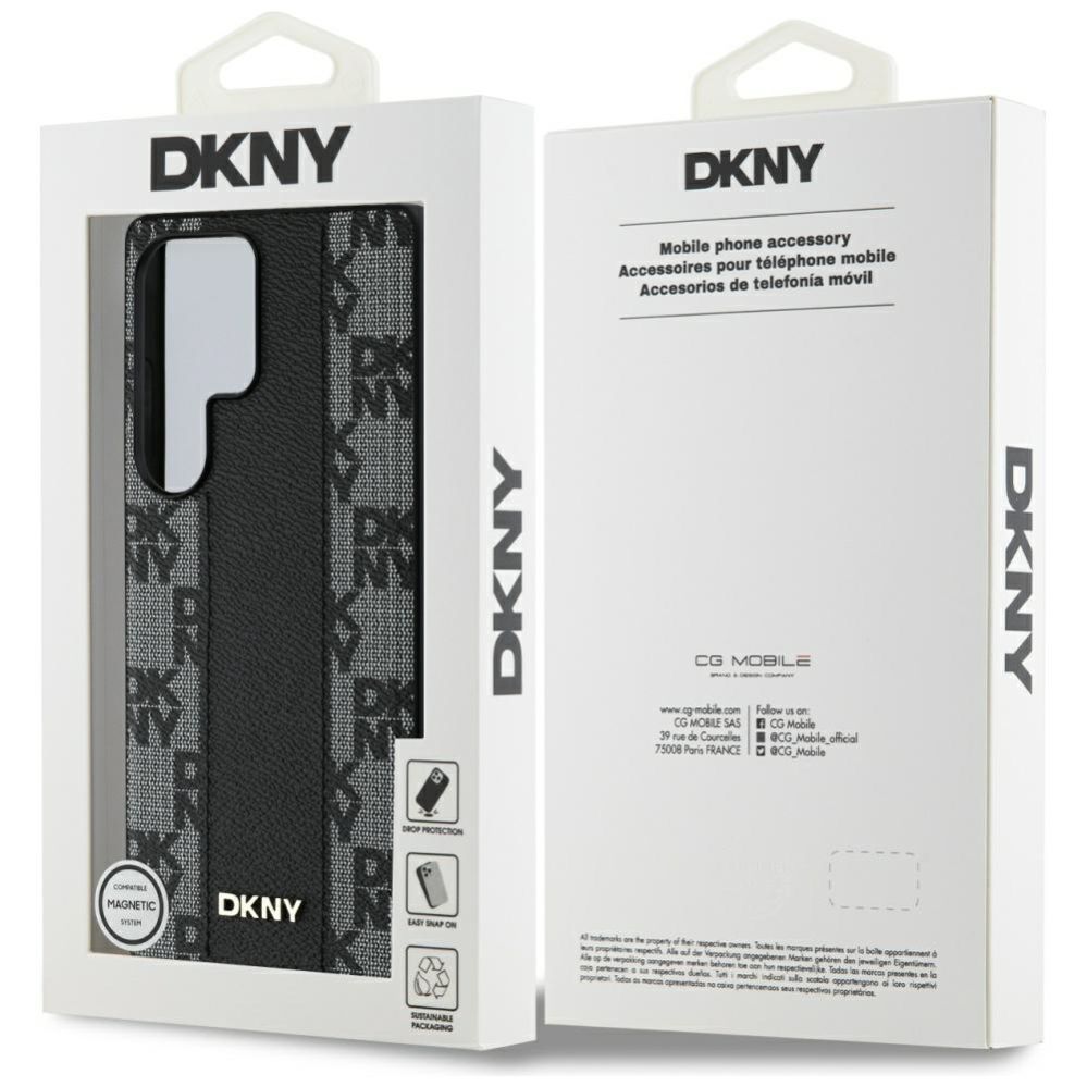 Muud kaubad DKNY DKNY Leather Checkered Pattern MagSafe Case for Samsung Galaxy S25 Ultra Black