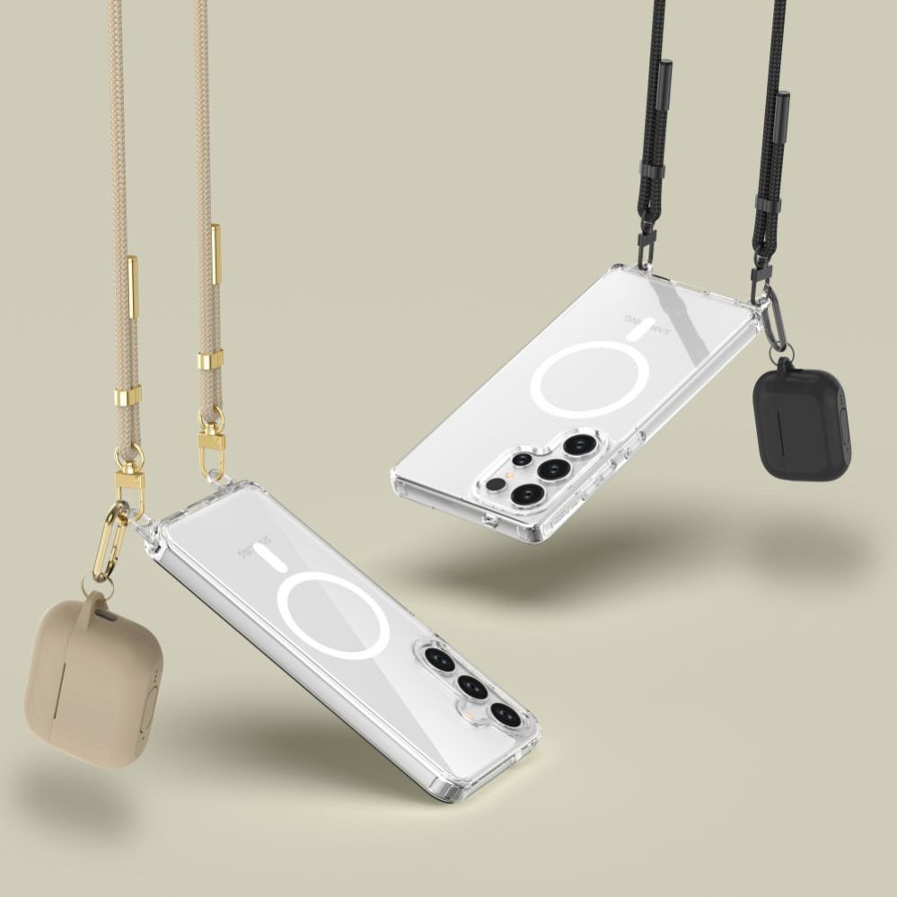 Muud kaubad Tech-Protect Tech-Protect FlexAir Chain MagSafe Case for Samsung Galaxy S25 - Black-Beige