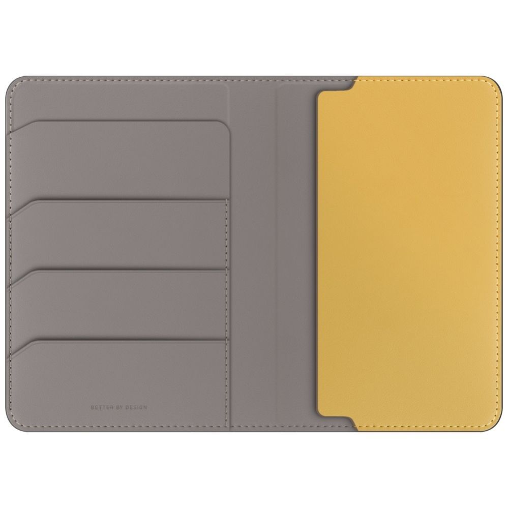 Citas preces UNIQ Uniq Belmont RFID Blocking Passport Case - Grey/Yellow