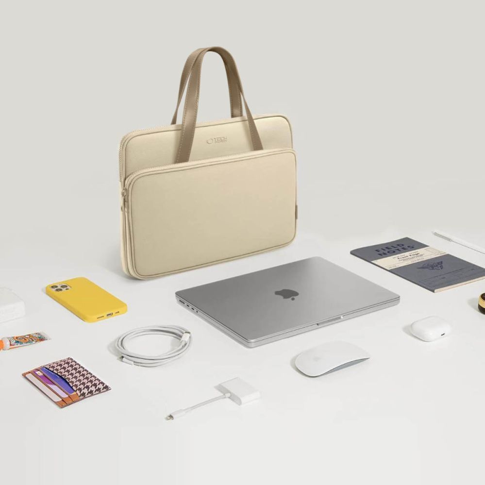 Citas preces Tech-Protect Tech-Protect Carrying Bag for 15-16" Laptop - Beige
