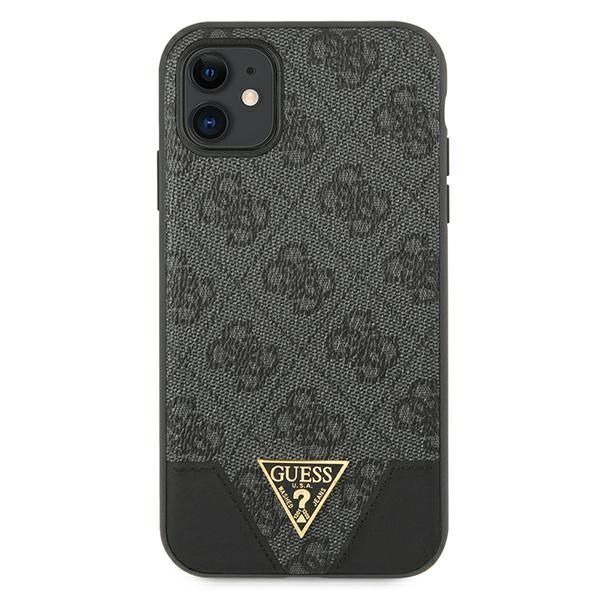 Citas preces Guess Guess 4G Triangle Collection case for iPhone 11 6.1" / Xr - gray