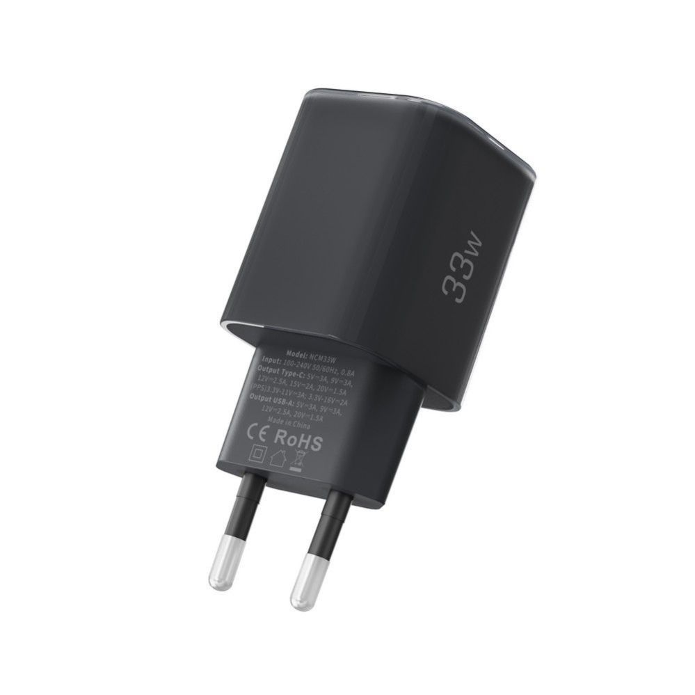 Citas preces Tech-Protect Tech-Protect NCM33W 2-port PD33W/QC3.0 wall charger - black