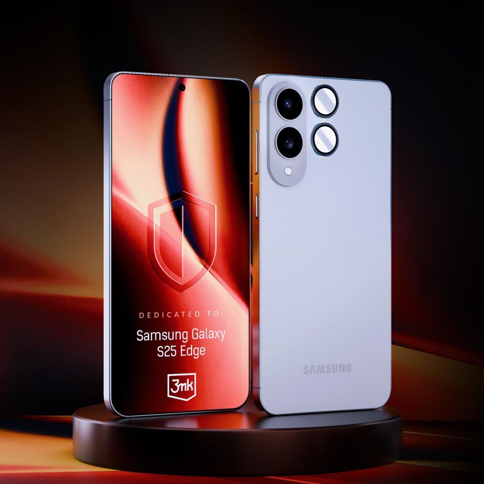 Citas preces 3MK 3mk Lens Protection Pro Camera Glass for Samsung Galaxy S25 Edge - Black