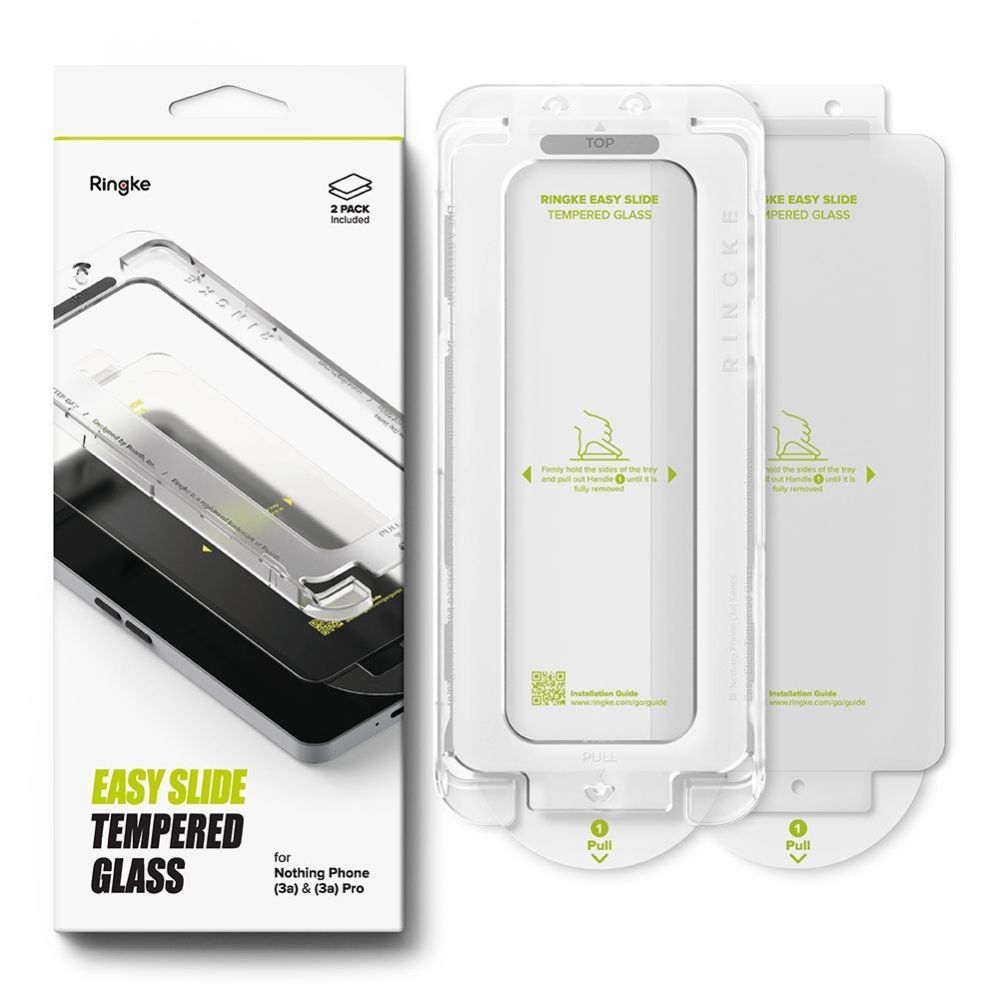 Muud kaubad Ringke Ringke Easy Slide Tempered Glass 2-pack for Nothing Phone 3A / 3A Pro - Clear