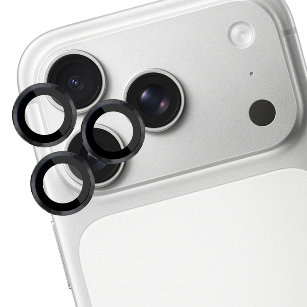 Citas preces 3MK 3mk Lens Protection Pro Camera Lens Glass for Apple iPhone 17 Pro /17 Pro Max - Black