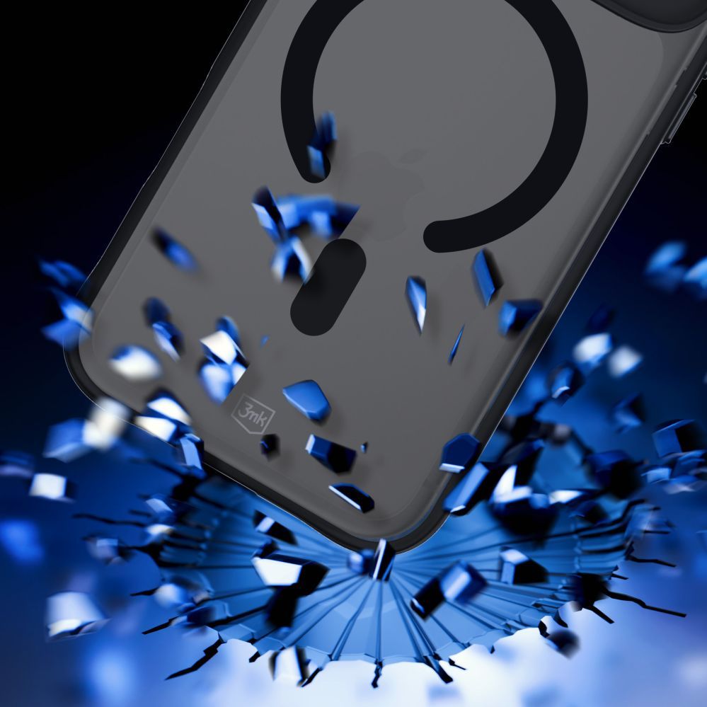 Muud kaubad 3MK 3mk Smoke MagCase for iPhone 17 Pro Max - Black Semi-Transparent