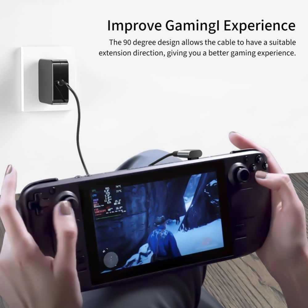 Citas preces Tech-Protect Tech-Protect Ultraboost AA02 USB-C Angled Adapter - Gray