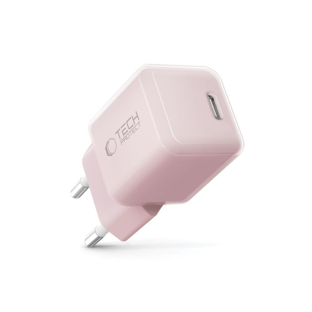 Citas preces Tech-Protect Tech-Protect NCM25 USB-C PD 25W Wall Charger - Pink
