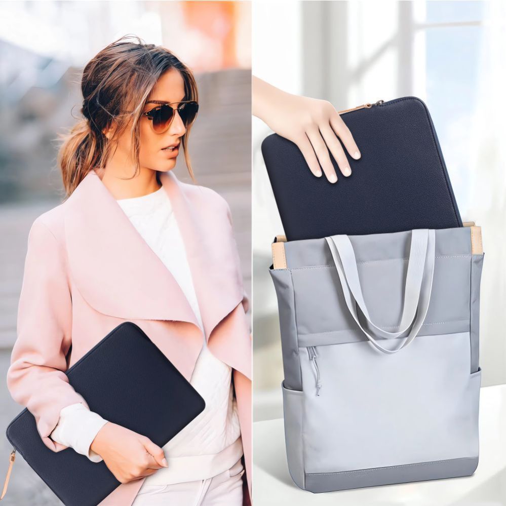 Citas preces Tech-Protect Tech-Protect Fleece Laptop Bag 13-14" - Blue