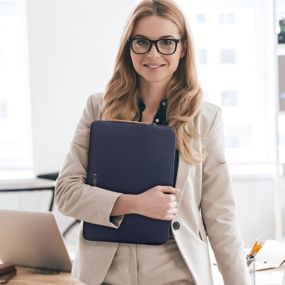 Citas preces Tech-Protect Tech-Protect Fleece Laptop Bag 13-14" - Blue