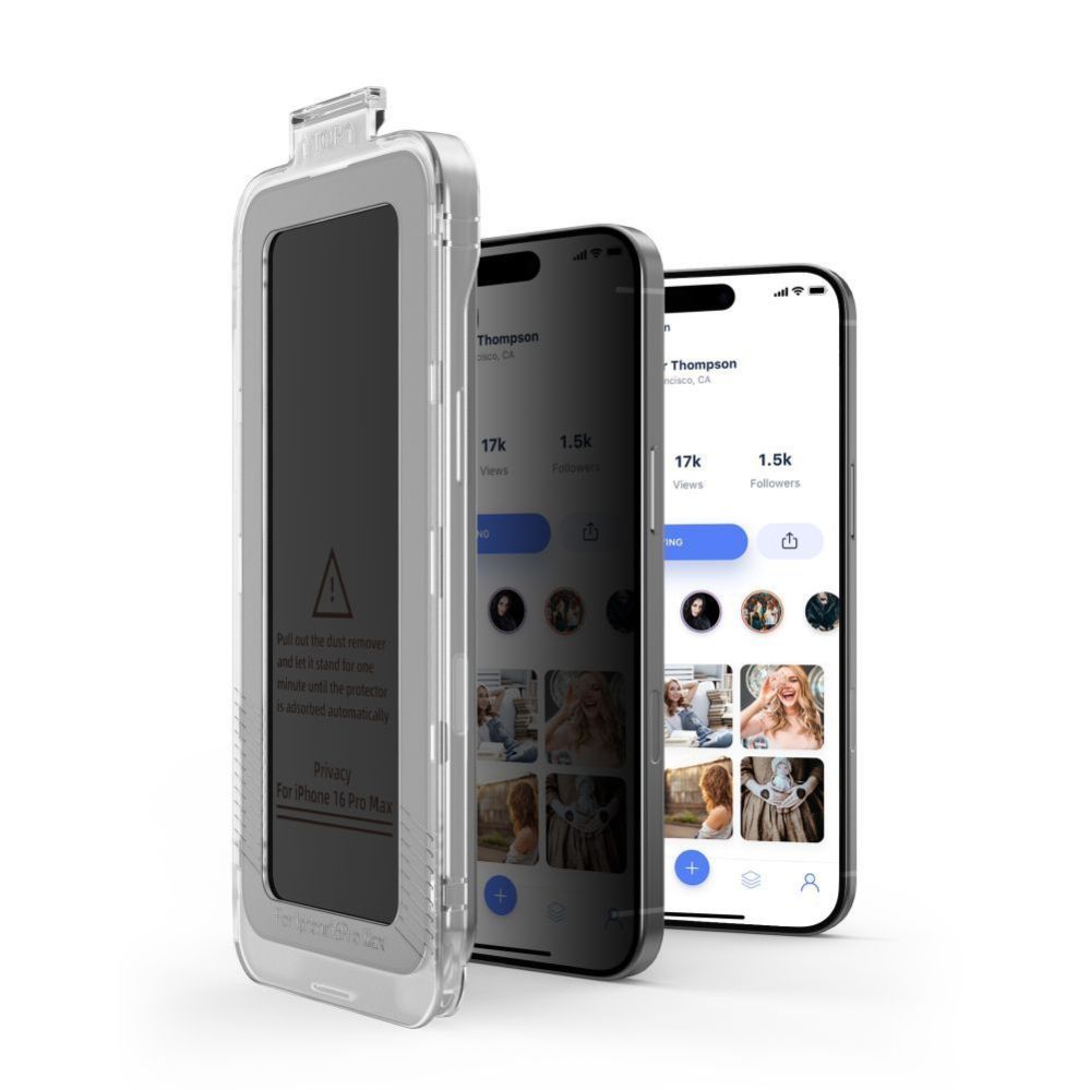 Citas preces Tech-Protect Tech-Protect Quick Set Spy+ Privacy Glass 2-pack for iPhone 14 Pro