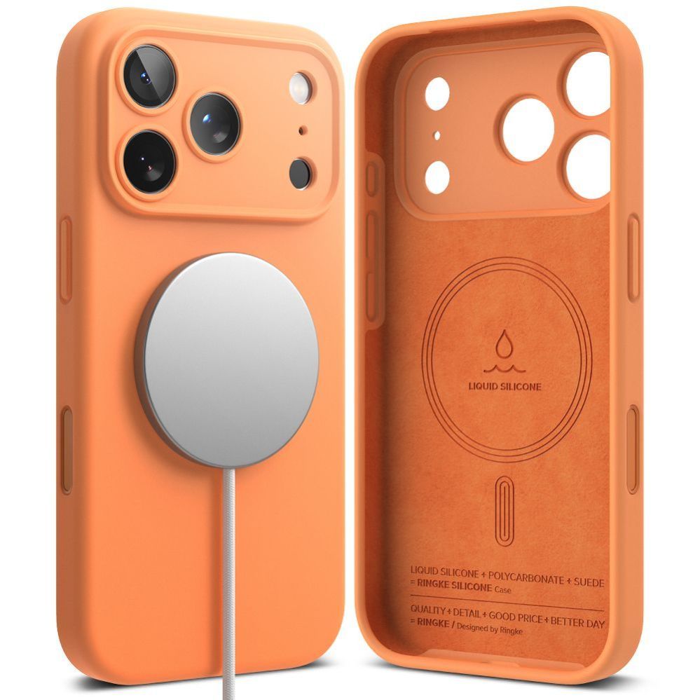 Muud kaubad Ringke Ringke Silicone Magnetic MagSafe Case for iPhone 17 Pro - Orange