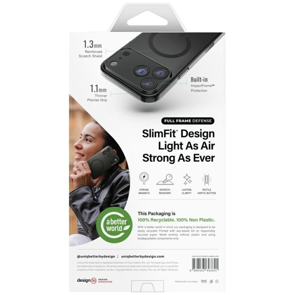 Citas preces UNIQ Uniq Airsuit Magclick Charging Case for iPhone 17 Pro - Transparent