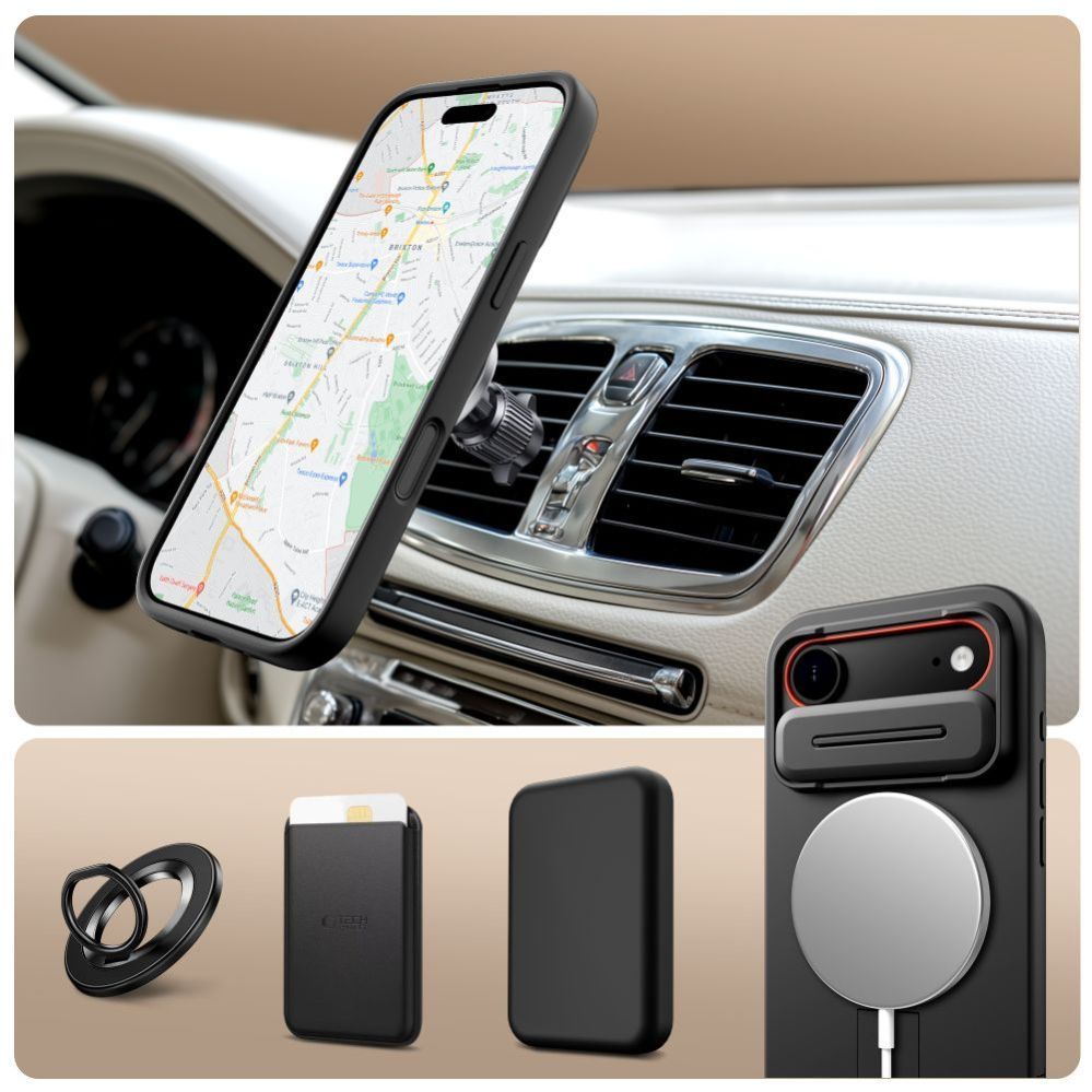 Citas preces Tech-Protect Tech-Protect Kevlar Aura MagSafe Case for iPhone Air - Black