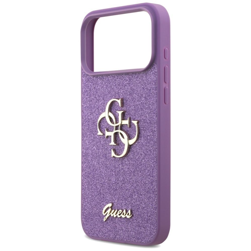 Citas preces Guess Guess Fixed Glitter Big 4G case for iPhone 17 Pro Max - purple