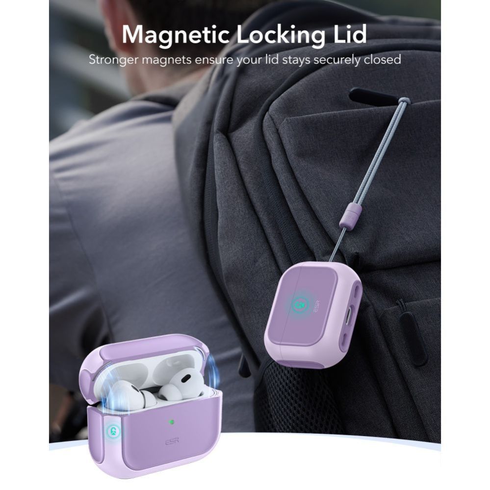 Muud kaubad ESR ESR Orbit Halolock MagSafe case for AirPods Pro - purple
