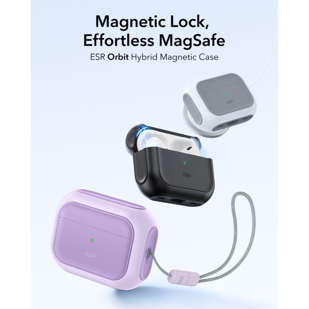 Muud kaubad ESR ESR Orbit Halolock MagSafe case for AirPods Pro - purple