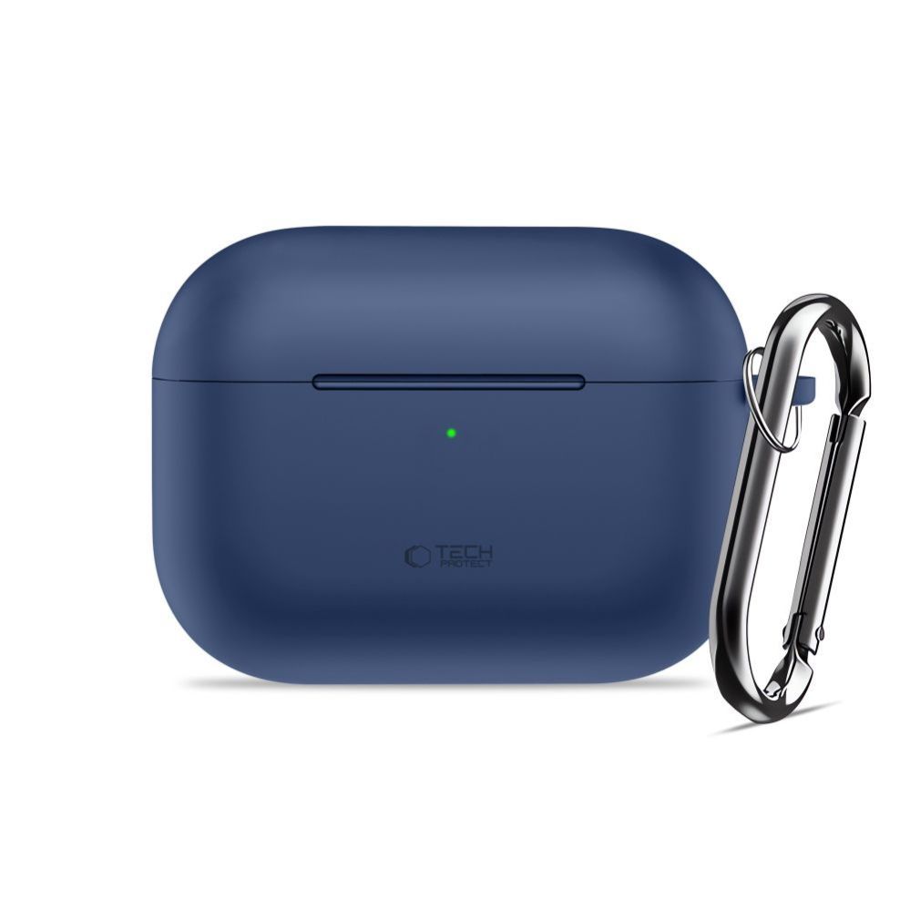 Citas preces Tech-Protect Tech-Protect Silicone Hook Case for AirPods Pro - Navy Blue