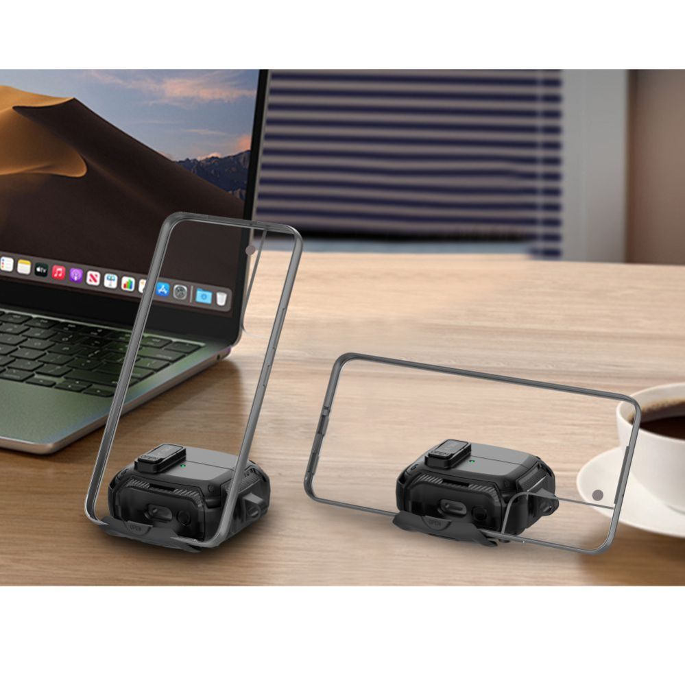 Muud kaubad Tech-Protect Tech-Protect Silicone Hook Case for Samsung Galaxy Buds 3 / 3 FE / 3 Pro - Black