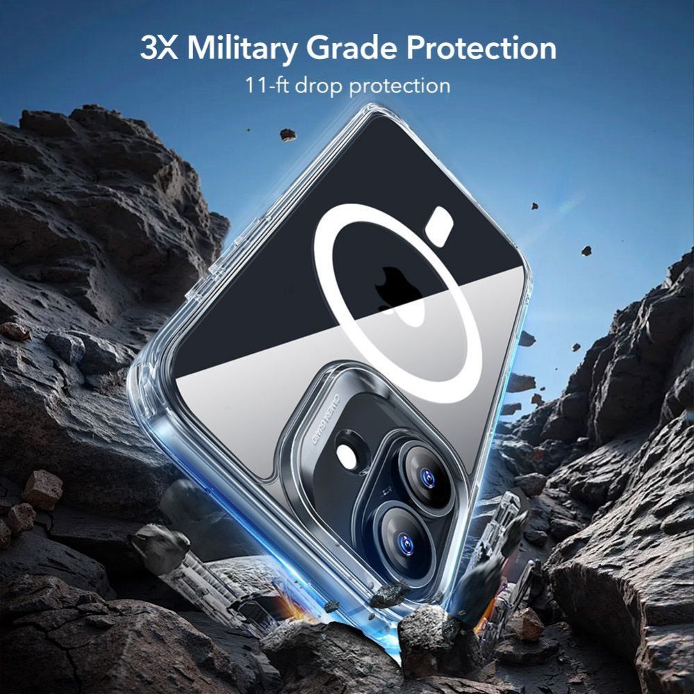 Citas preces ESR ESR Classic Hybrid MagSafe + Tempered Glass Set for iPhone 17 - Clear