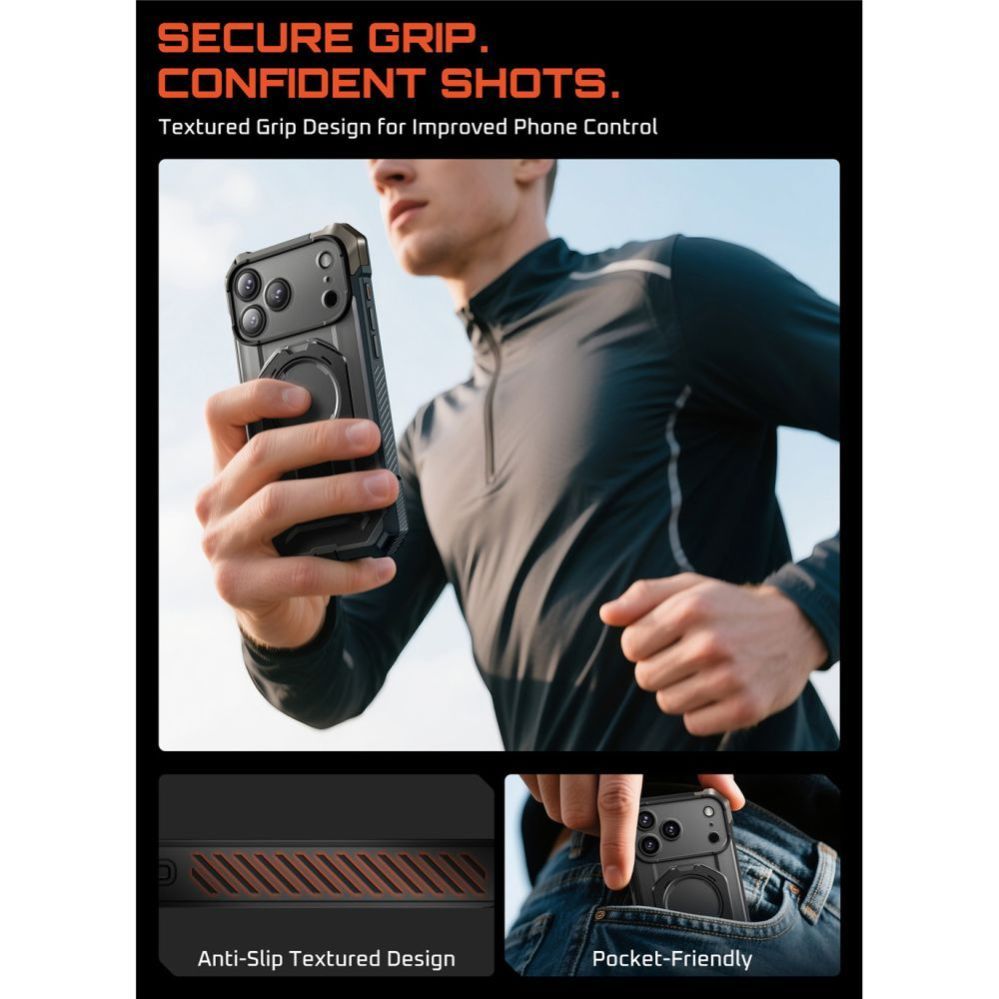 Muud kaubad Supcase Supcase UB Grip Mag MagSafe Case for iPhone 17 Pro Max - Black