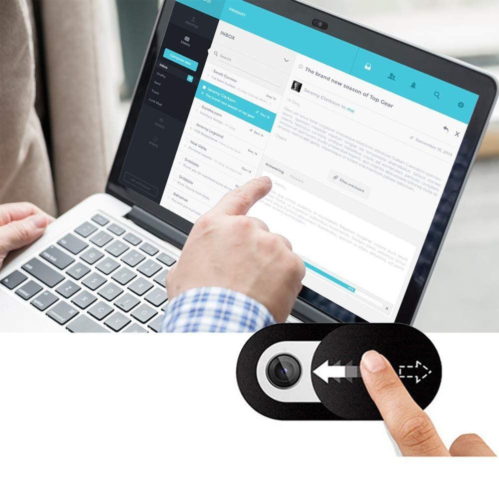 Muud kaubad Tech-Protect Tech-Protect Cam Fit+ 3-pack laptop camera cover - black