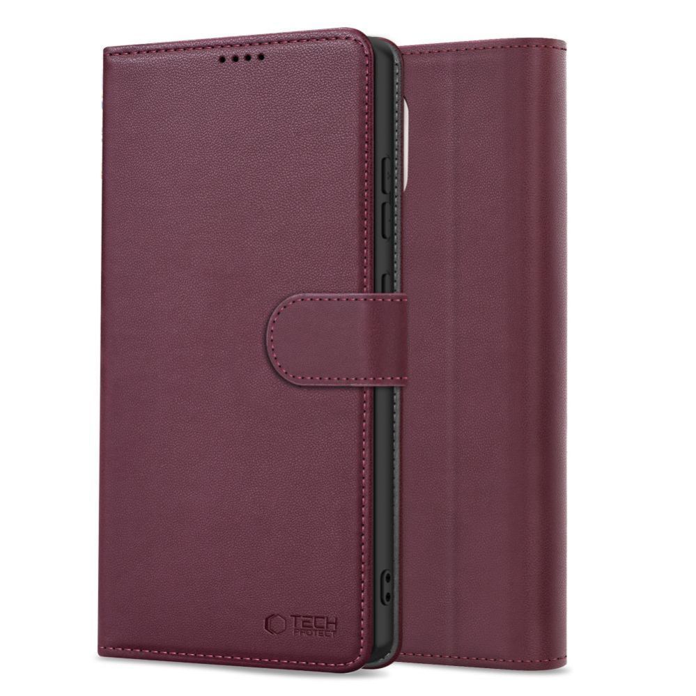 Citas preces Tech-Protect Tech-Protect Wallet Case for Samsung Galaxy A26 5G / A17 4G / 5G - Burgundy