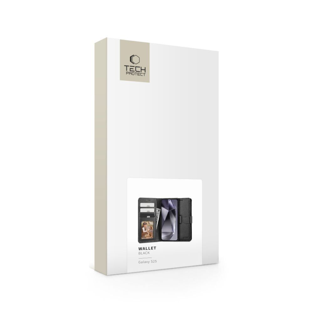Muud kaubad Tech-Protect Tech-Protect Wallet Case for Samsung Galaxy S25 - Black