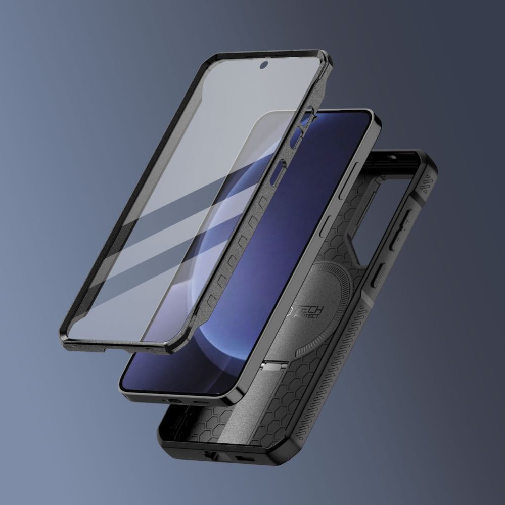 Citas preces Tech-Protect Tech-Protect Kevlar MagSafe+ Case for Samsung Galaxy S25 - Black