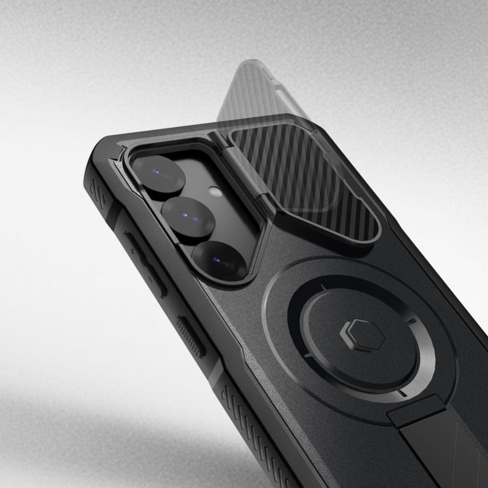 Citas preces Tech-Protect Tech-Protect Kevlar MagSafe+ Case for Samsung Galaxy S25 - Black