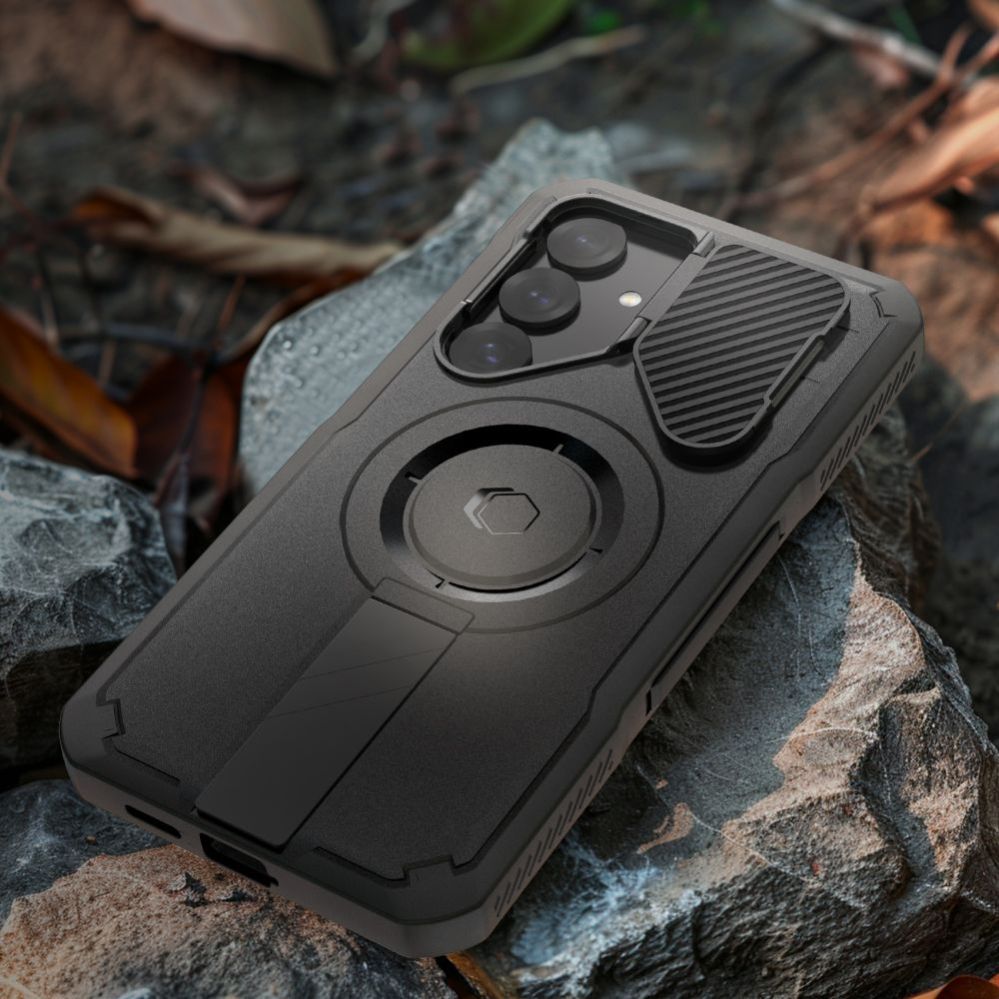 Citas preces Tech-Protect Tech-Protect Kevlar MagSafe+ Case for Samsung Galaxy S25 - Black