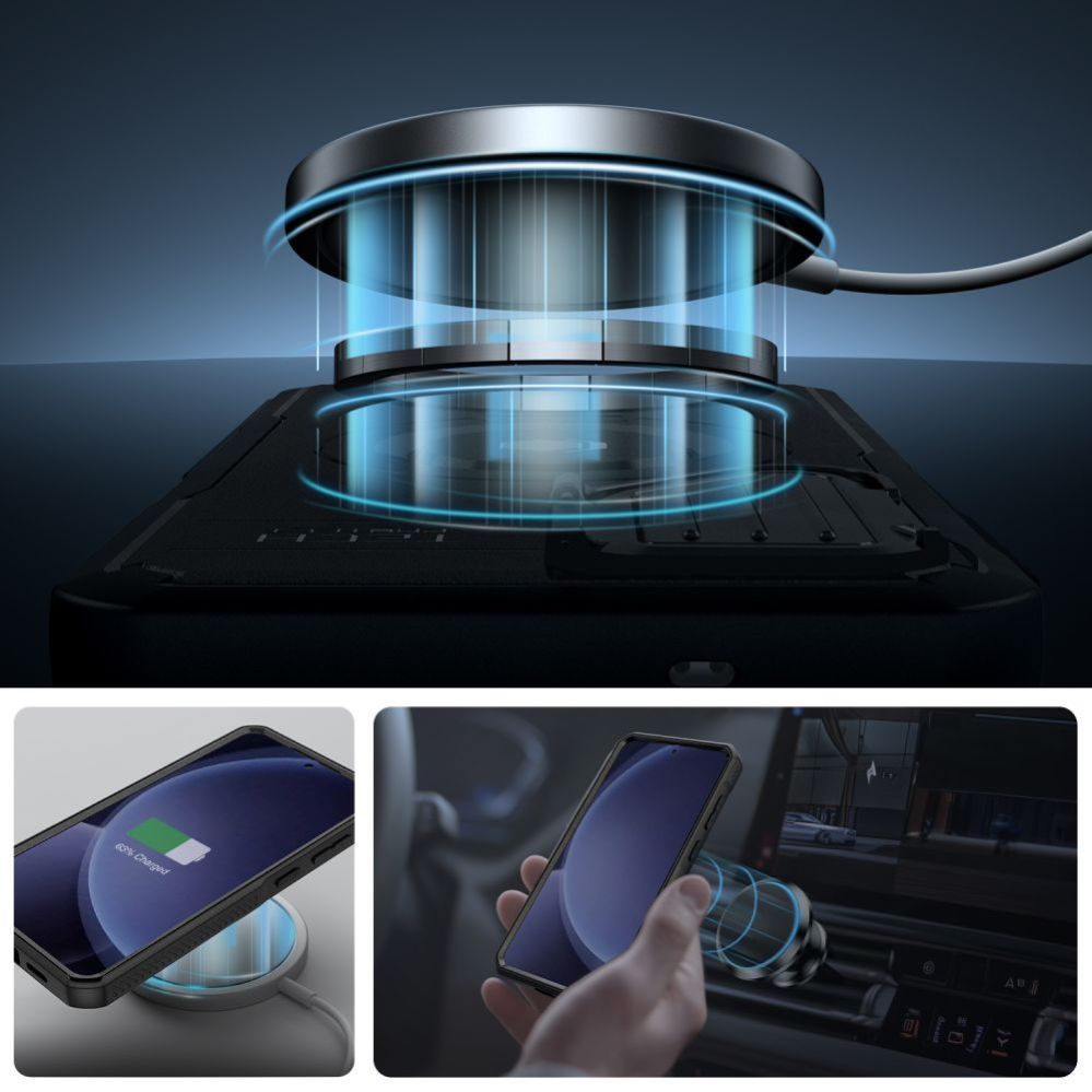 Citas preces Tech-Protect Tech-Protect Kevlar MagSafe+ Case for Samsung Galaxy S25 - Black