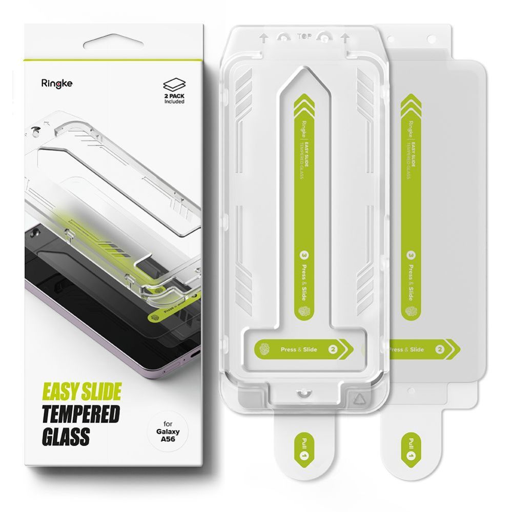 Muud kaubad Ringke Ringke Easy Slide 2-pack tempered glass for Samsung Galaxy A56 5G - transparent
