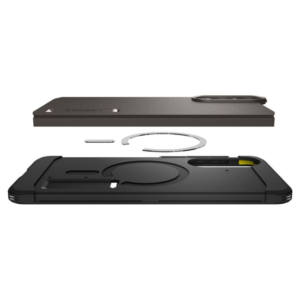 Citas preces Spigen Spigen Tough Armor MagSafe Case for Samsung Galaxy S25 Edge - Gray/Black