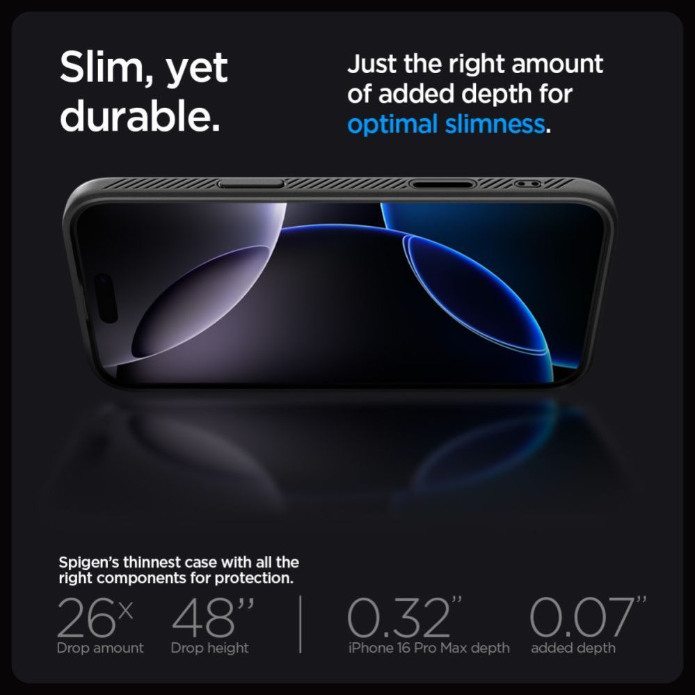 Muud kaubad Spigen Spigen Liquid Air ”T” MagSafe Case for iPhone 16 Pro Max - Matte Black