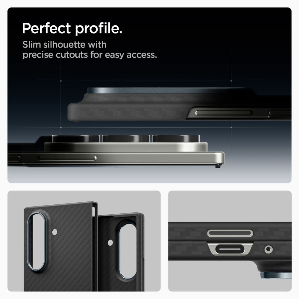 Citas preces Spigen Spigen AirSkin Aramid Case for Samsung Galaxy Z Fold 7 - Black