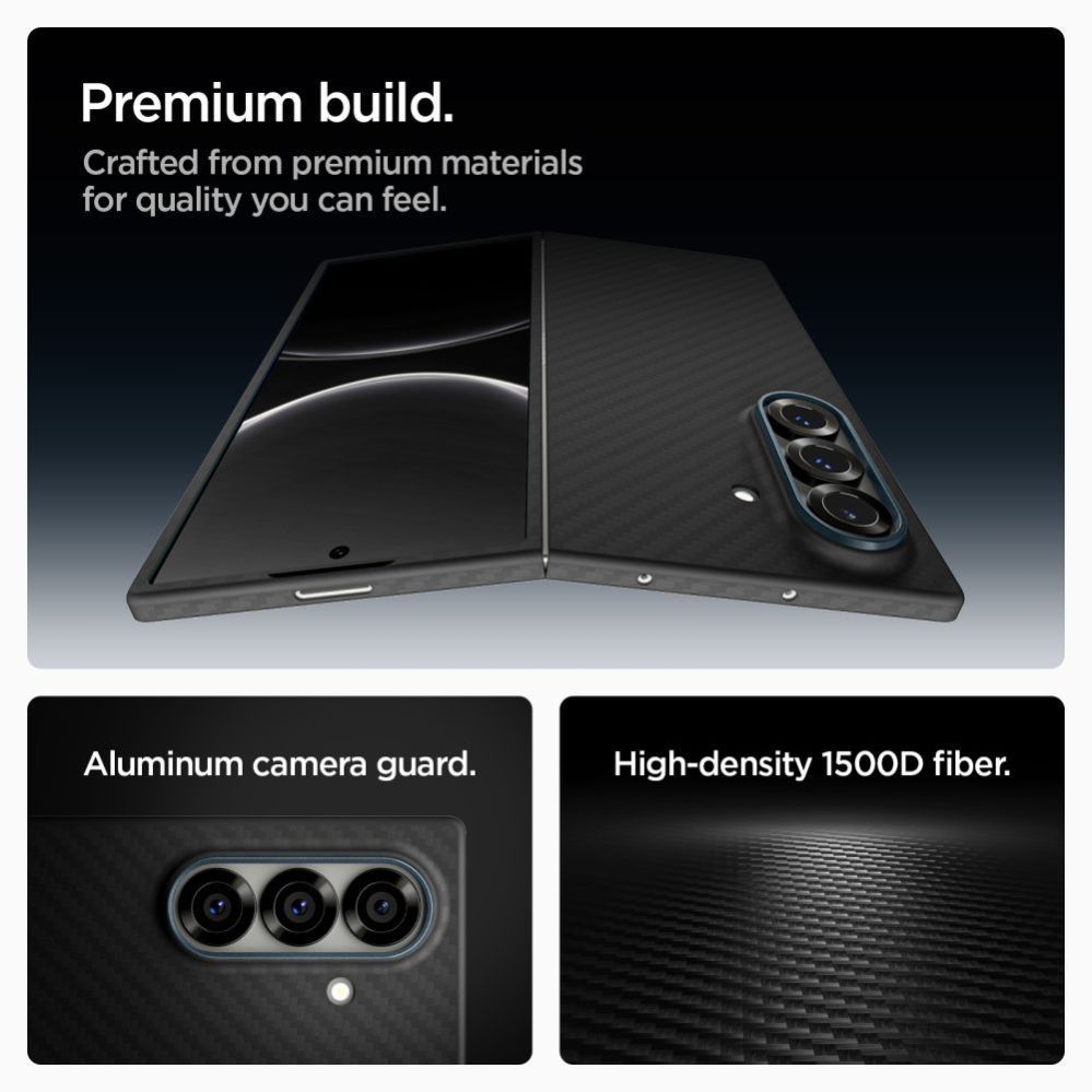 Citas preces Spigen Spigen AirSkin Aramid Case for Samsung Galaxy Z Fold 7 - Black