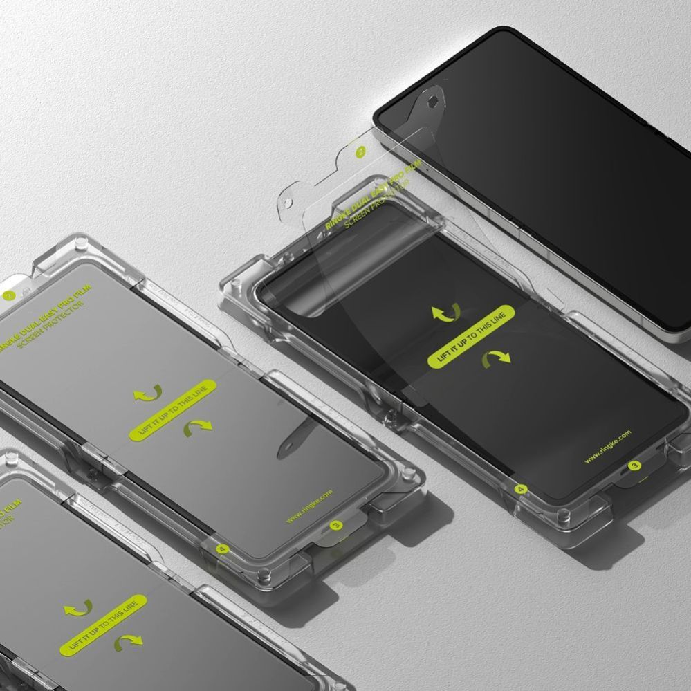 Citas preces Ringke Ringke Dual Easy Pro 2-pack protective film for Samsung Galaxy Z Flip 7 - transparent