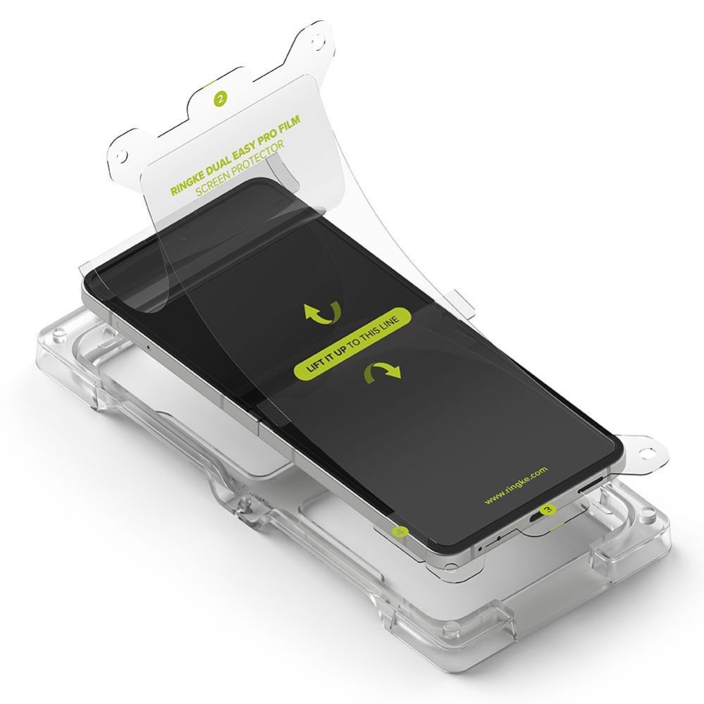 Citas preces Ringke Ringke Dual Easy Pro 2-pack protective film for Samsung Galaxy Z Flip 7 - transparent