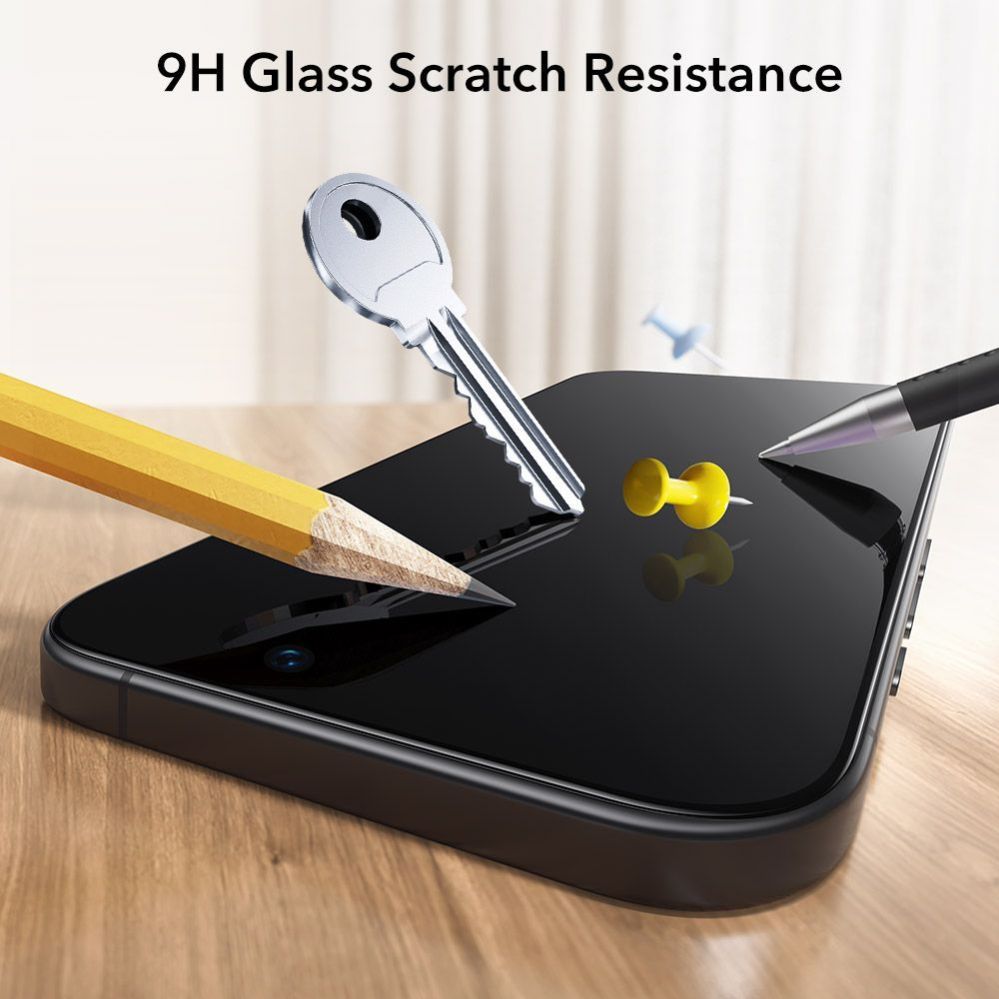 Citas preces ESR ESR UltraFit Tempered Glass 2-pack for iPhone 17 Pro Max - transparent