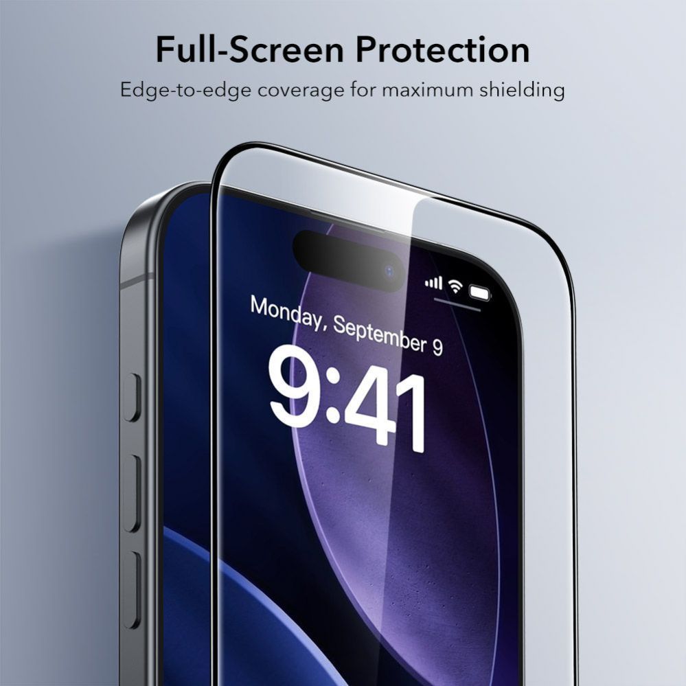 Citas preces ESR ESR UltraFit Tempered Glass 2-pack for iPhone 17 Pro Max - transparent