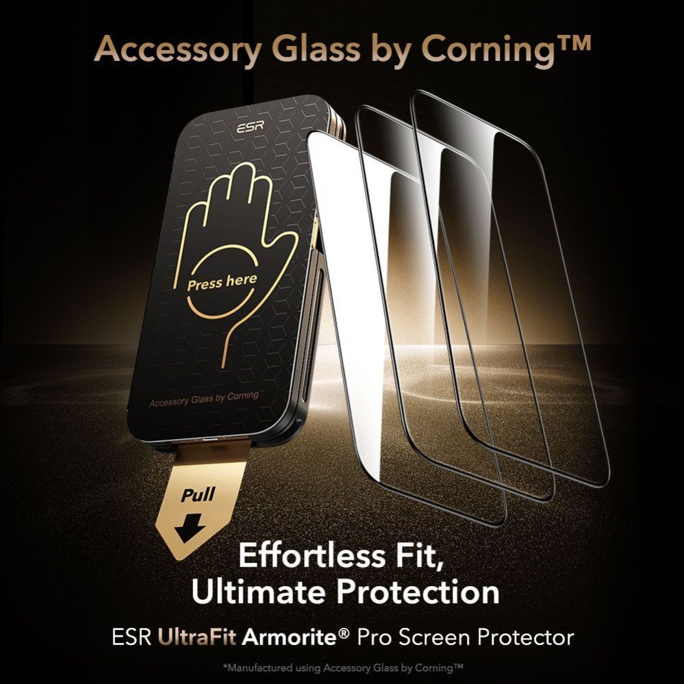 Citas preces ESR ESR UltraFit Armorite Pro Tempered Glass for iPhone 17 Pro Max - Clear